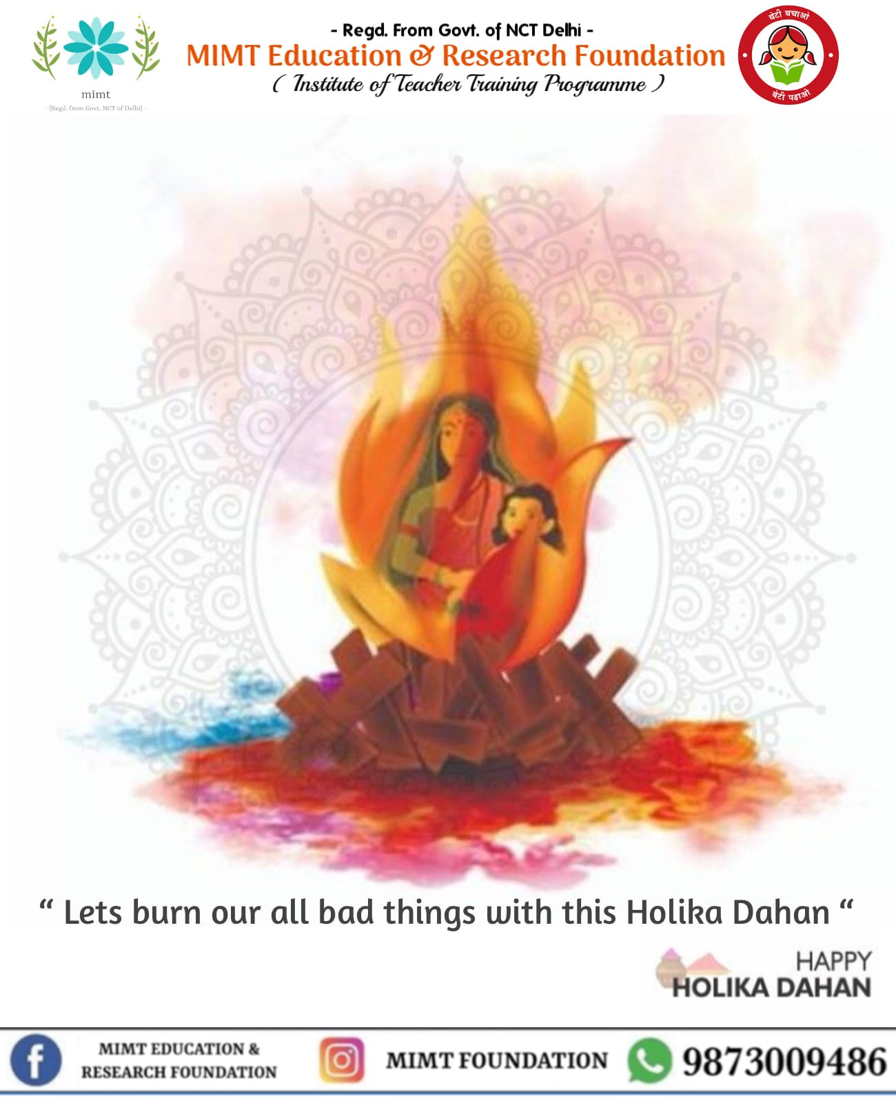 Holika Dahan Celebration - Burn Away Bad Things