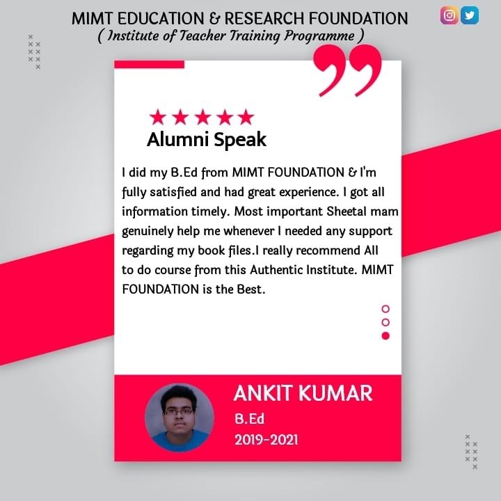 Ankit Kumar - B.Ed 2019-2021