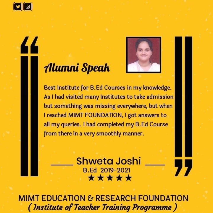 Shweta Joshi - B.Ed 2019-2021