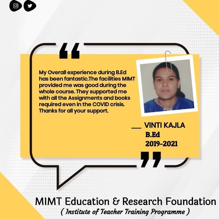 Vinti Kajla - B.Ed 2019-2021